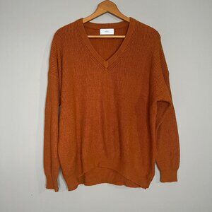 Azul by Moussy Womens Ribbed Oversized  Sweater Size‎ Large Boxy Slouchy